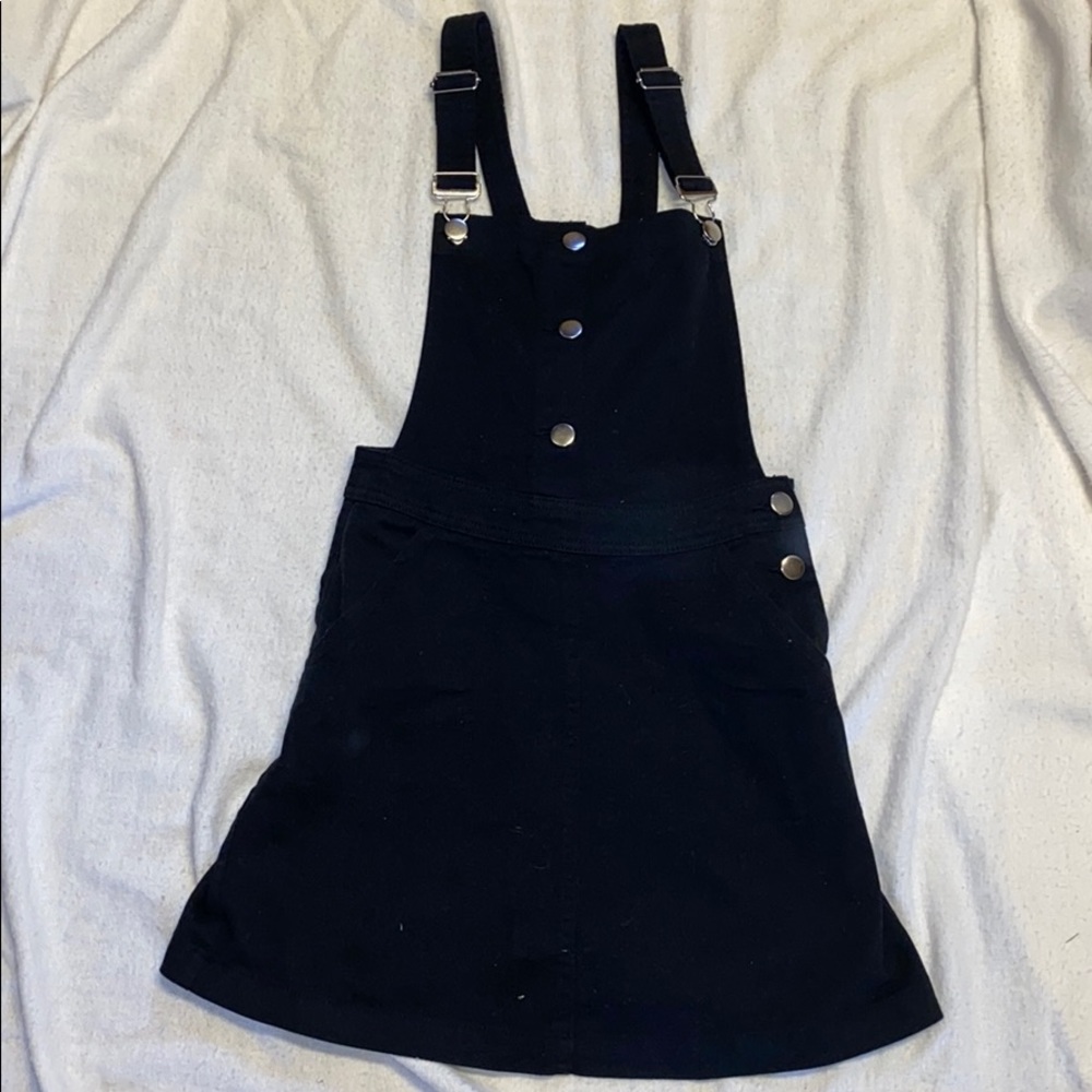 Women’s black overall dress